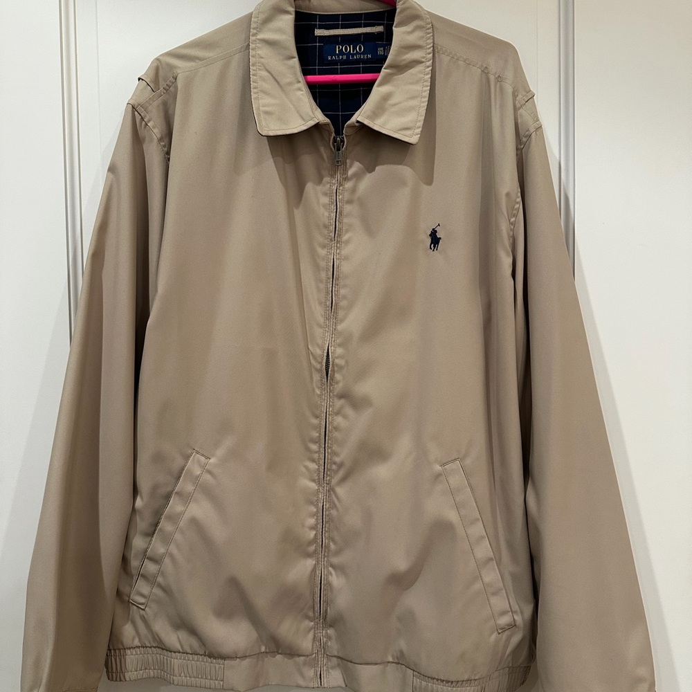 Ralph Lauren Tan Lightweight Zip-Front Jacket